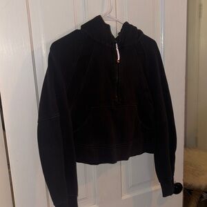 Black scuba zip up